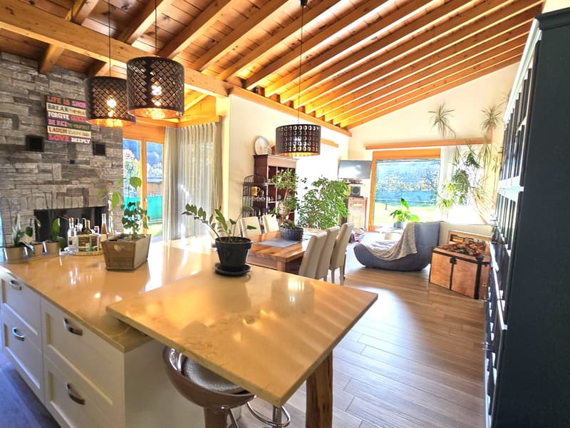 Splendida villa 5,5 con grande giardino in contesto immerso nel verde. (1)