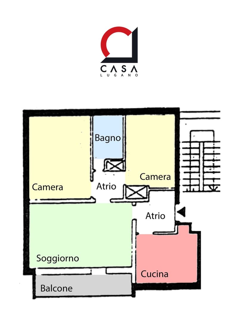 Bel 3,5 recentemente parzialmente ristrutturato con balcone coperto. (11)