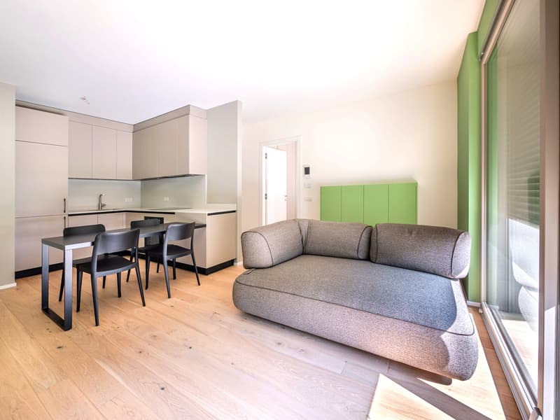 Nuovissimo appartamento 2.5 locali con giardino privato e portico (1)
