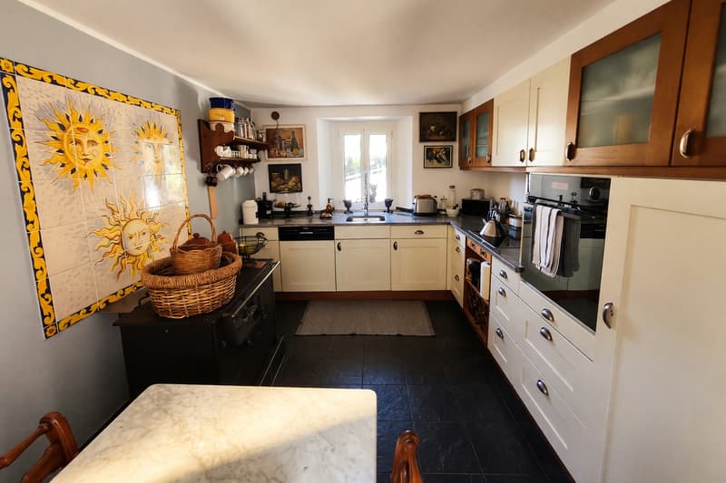 Casa bifamiliare 7 locali ristrutturata con giardino a Davesco (11)