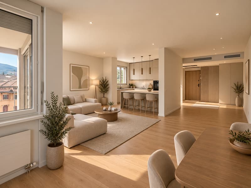 Prestigioso 5,5 ristrutturato in alto standing con terrazzo vista lago (11)