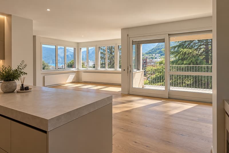 Prestigioso 5,5 ristrutturato in alto standing con terrazzo vista lago (2)
