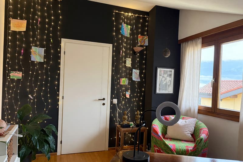 Bellissimo ampio duplex 5,5 locali con terrazza panoramica e camino (15)