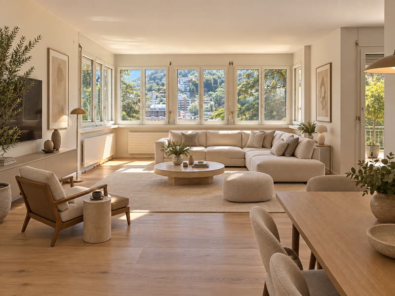 Prestigioso 5,5 ristrutturato in alto standing, vista lago a Loreto (7)