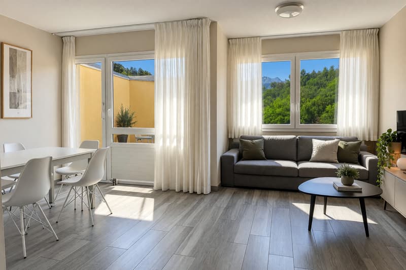 4,5 ristrutturato con terrazza e vista aperta. (1)