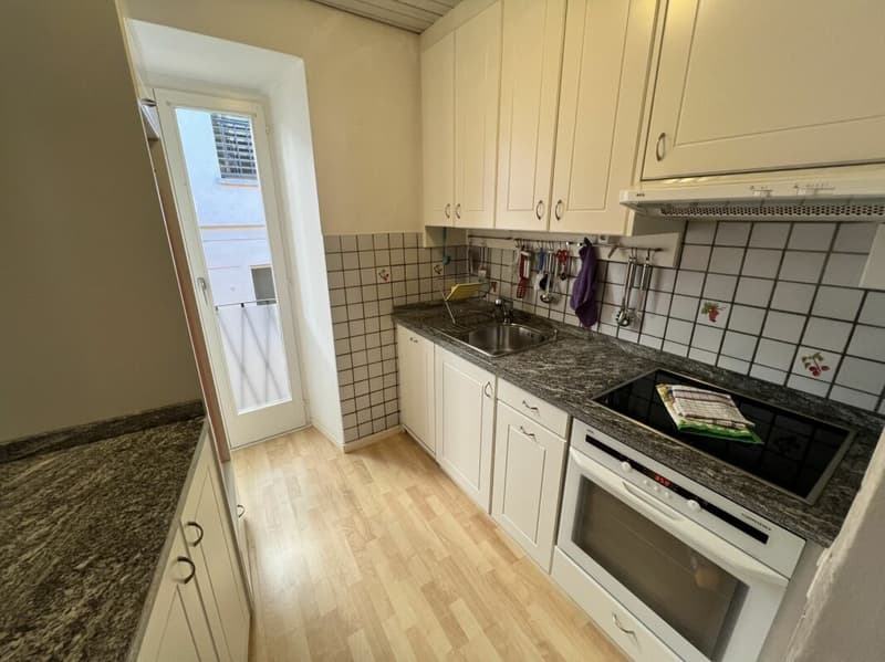 Casa bifamigliare a schiera centrale di 2 + 3.5 locali, con corte (10)