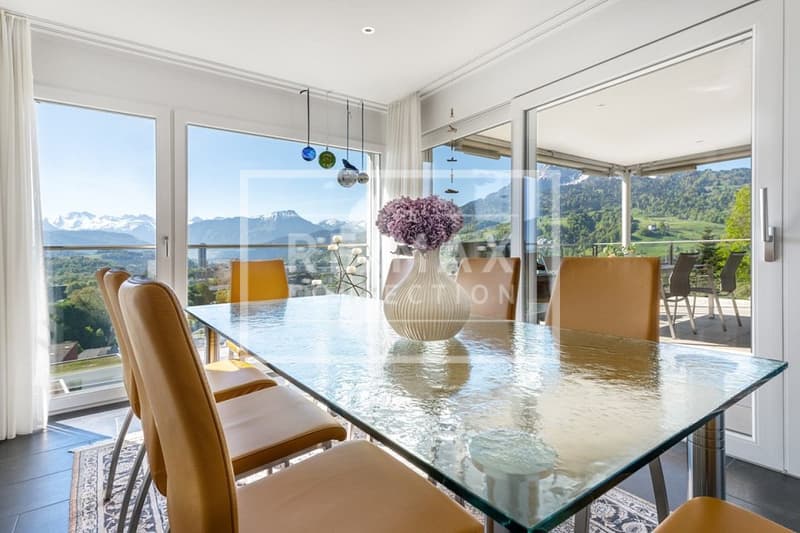 Penthouse feeling with Pilatus view: Exclusive 5½-room maisonette apartment (9)