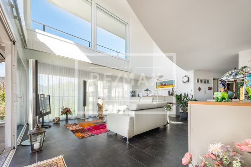 Penthouse feeling with Pilatus view: Exclusive 5½-room maisonette apartment (4)