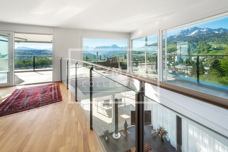 Penthouse feeling with Pilatus view: Exclusive 5½-room maisonette apartment (13)