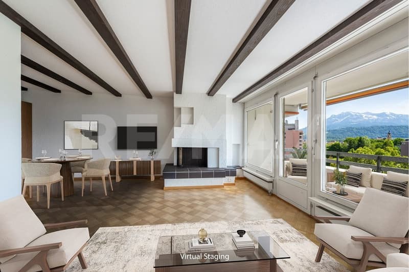 Appartement attractif de 5½ pièces avec vue panoramique ensoleillée (3)