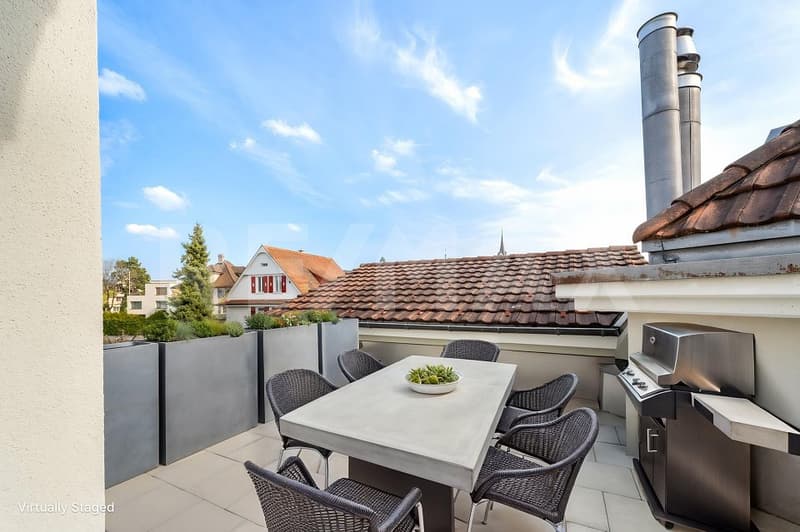 Zentral gelegene 5½-Zimmer-Maisonettewohnung mit Stil (9)