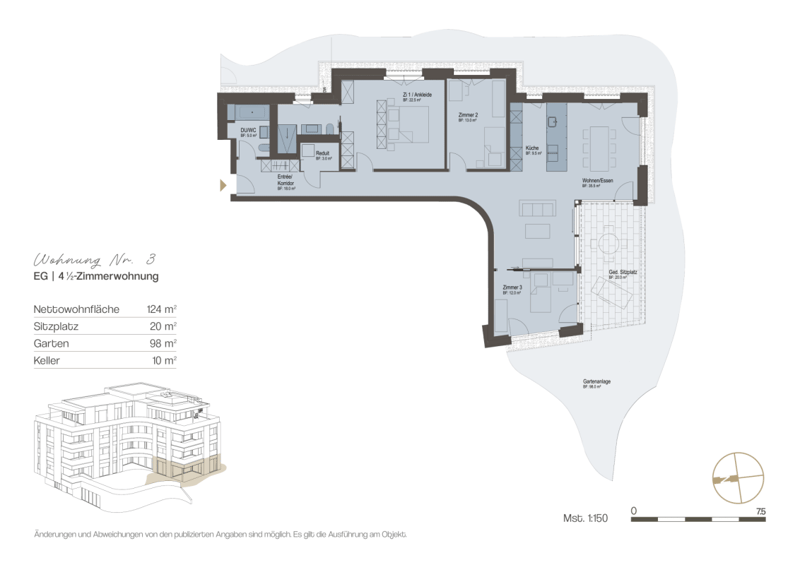 «Felice» Vitznau - 4½-Zimmer-Gartenwohnung mit grosszügigem Aussenbereich (2)