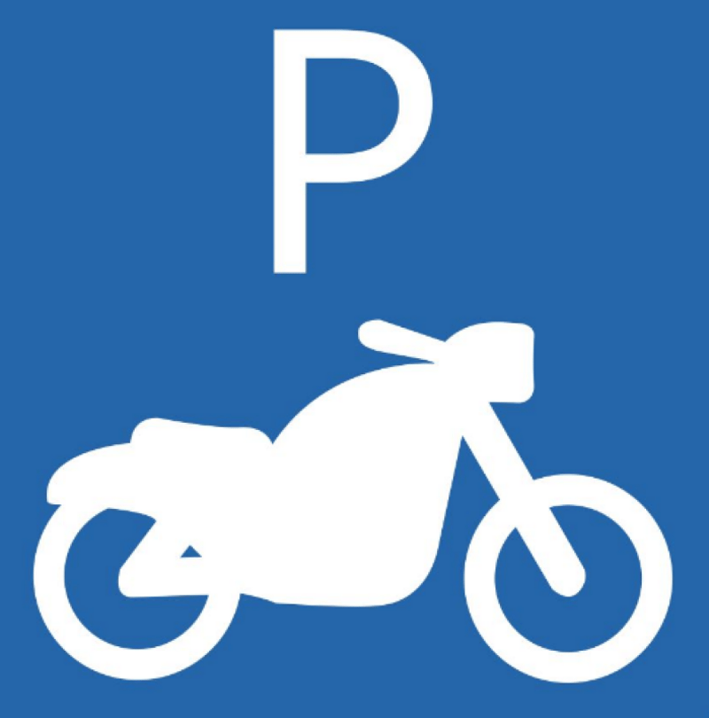 Parking pour motocyclette dans un hall de stockage (1)