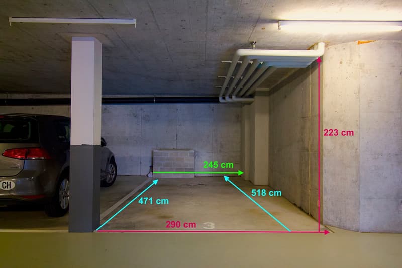 Parking dans le quartier de la gare FFS-Lugano, studio radio RSI, clinique Moncucco (4)