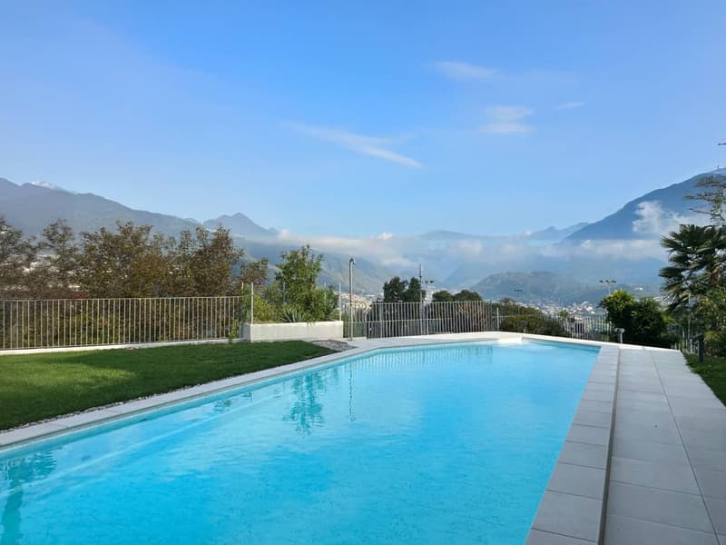 Elegante appartamento 4.5 locali con piscina a Breganzona (1)