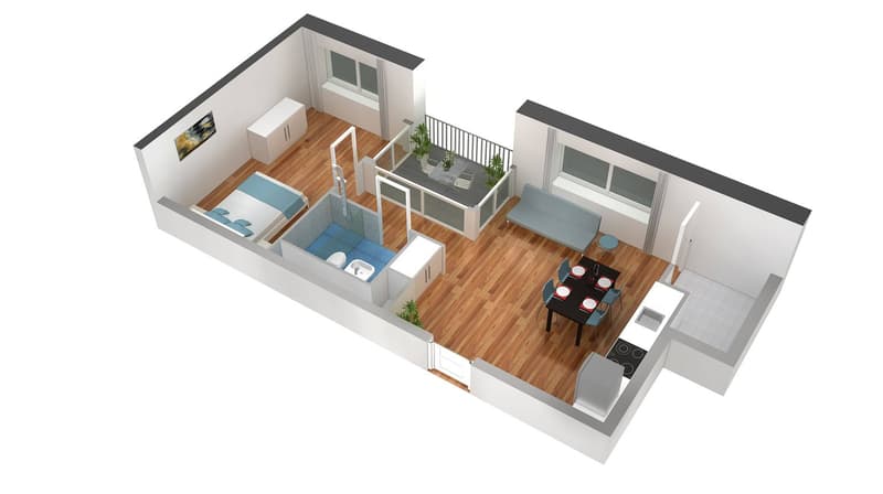 Möblierte und moderne 4.5-Zimmerwohnungen im modernen Erlenmattquartier (1)