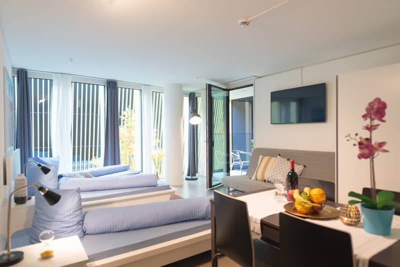 Möbliertes, modernes 1.5 Zimmer Studio mit Balkon (1)