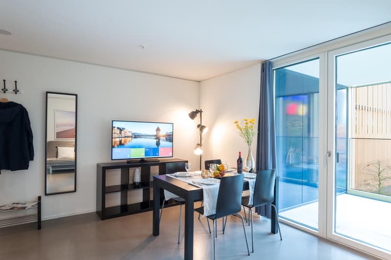Moderne, möblierte 2-Zimmer-Wohnung mit Balkon in Luzern (8)