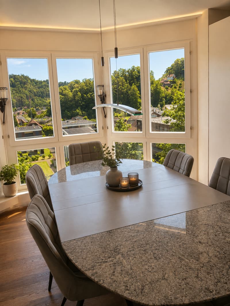 Grosszügige Garten-Wohnung an sonniger und ruhiger Lage in Willisau mit wunderschöner Aussicht (2)
