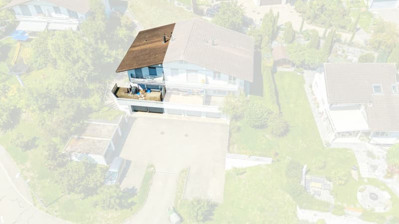 Situation Reihenhaus mit Sitzplatz und Doppelgarage