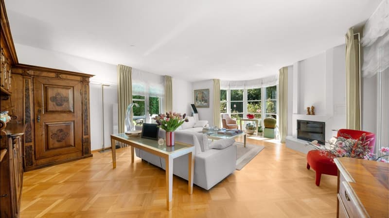 Wohnraum mit Cheminée