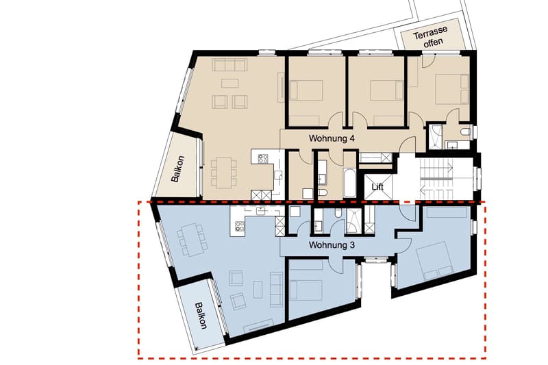 Modern 3.5 room apartment in central location (10)