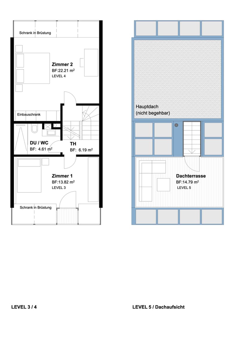 Schlafgeschoss | Dachterrasse
