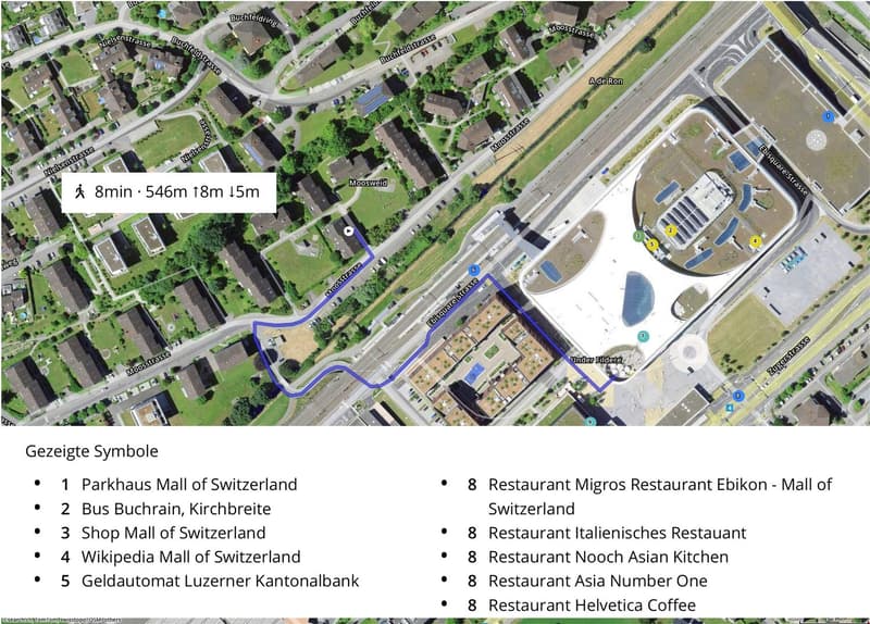 Parkplatz Nähe Mall of Switzerland zu vermieten (2)