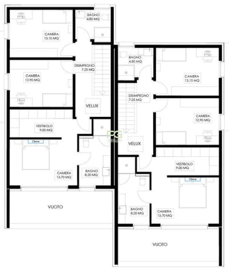 Grandes maisons jumelles avec grand jardin (8)