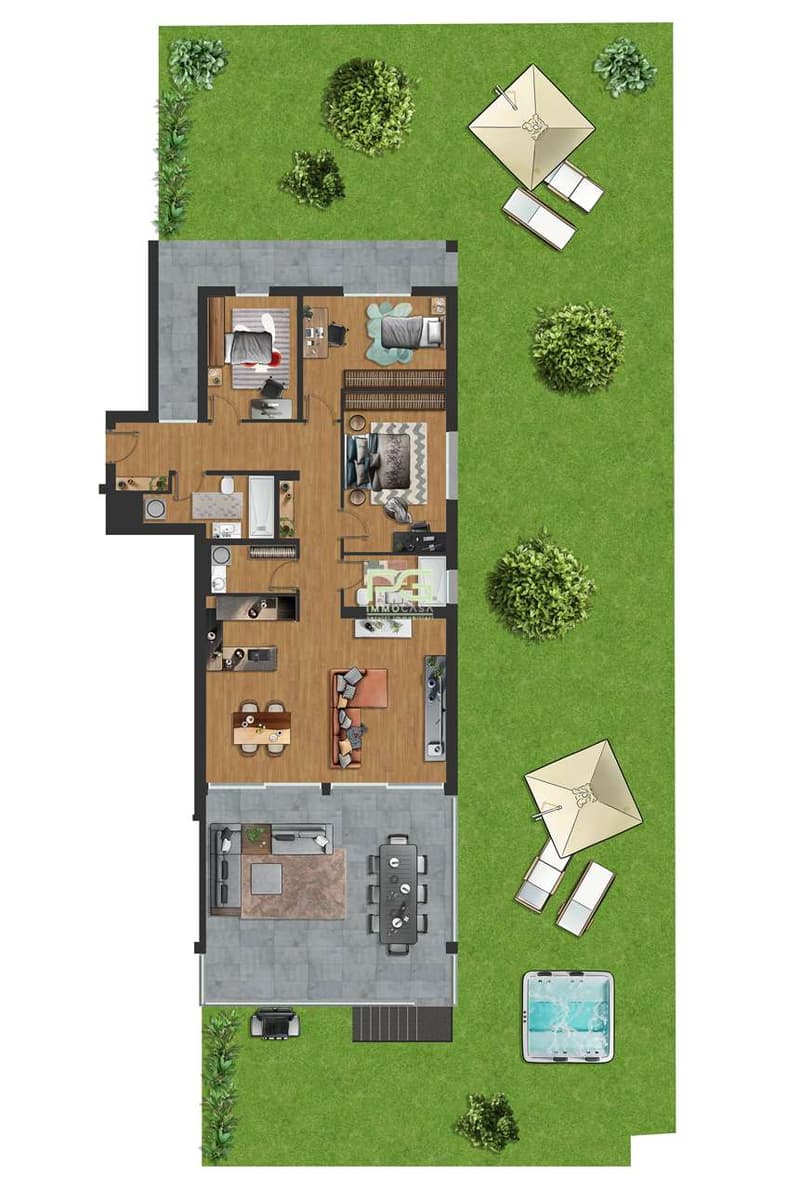 Nuovo appartamento 4.5 locali con grande giardino e terrazze (9)