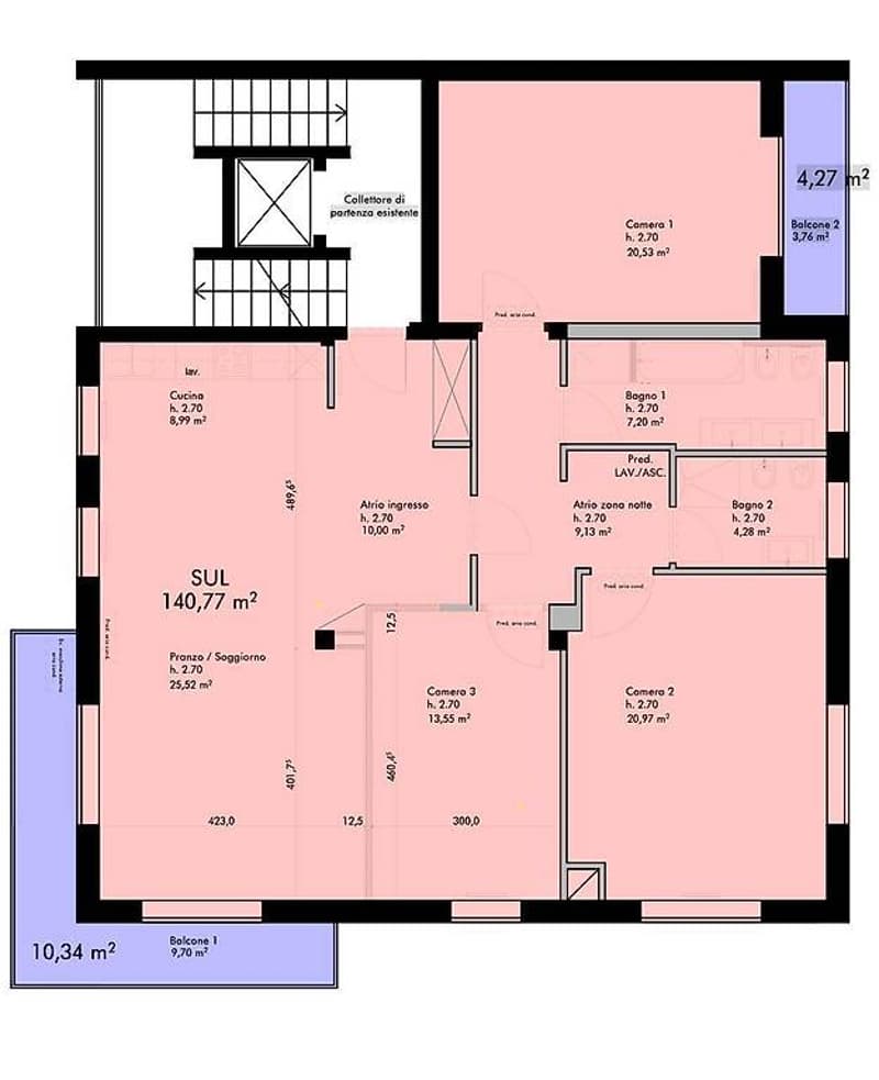 Attic, spacious and bright in the center of Chiasso (8)