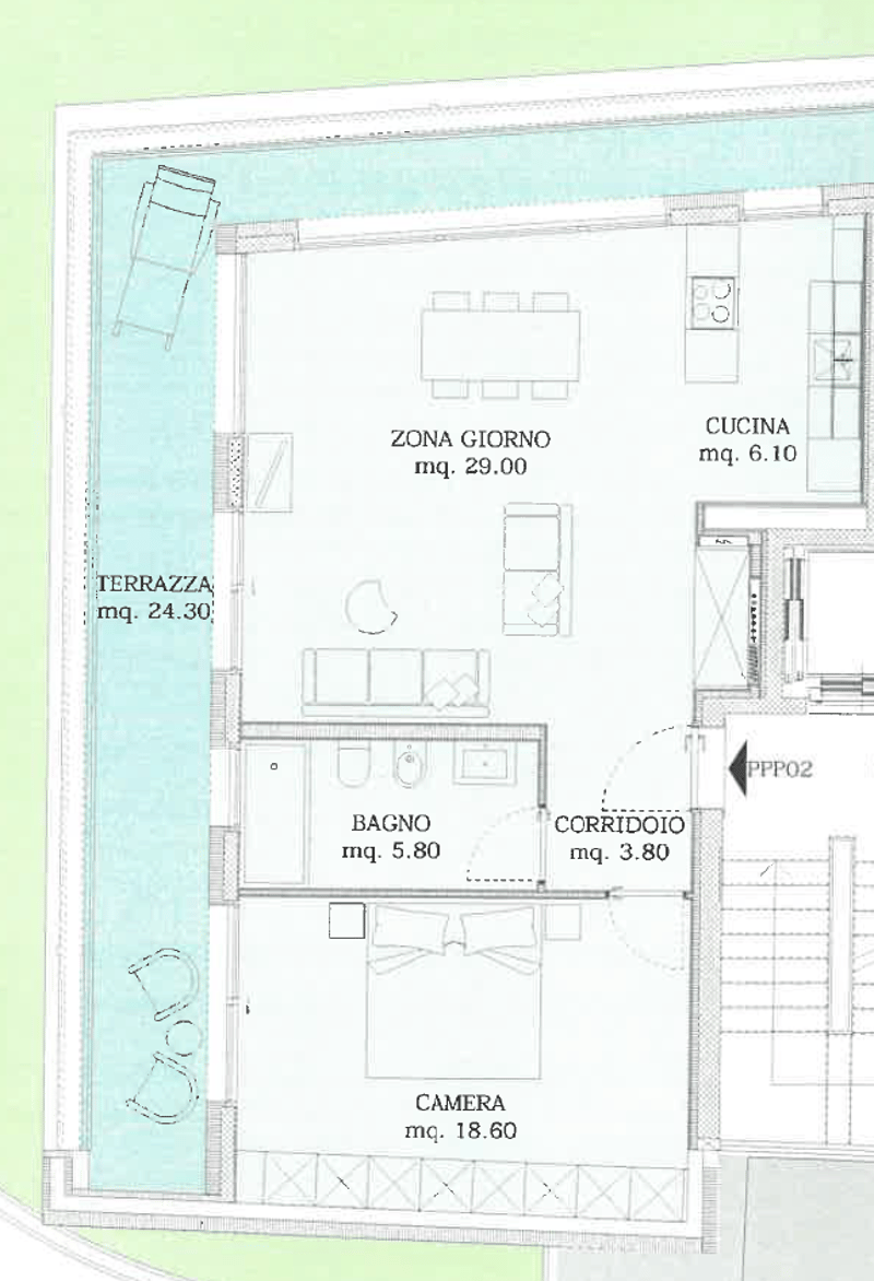 CANOBBIO - MODERN 2.5-ROOM APARTMENT FOR SALE (7)