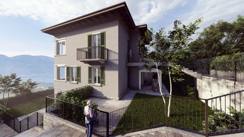 RESIDENZA SECONDARIA - Appartamento con terrazza di 3.5 locali con vista panoramica a Locarno (5)