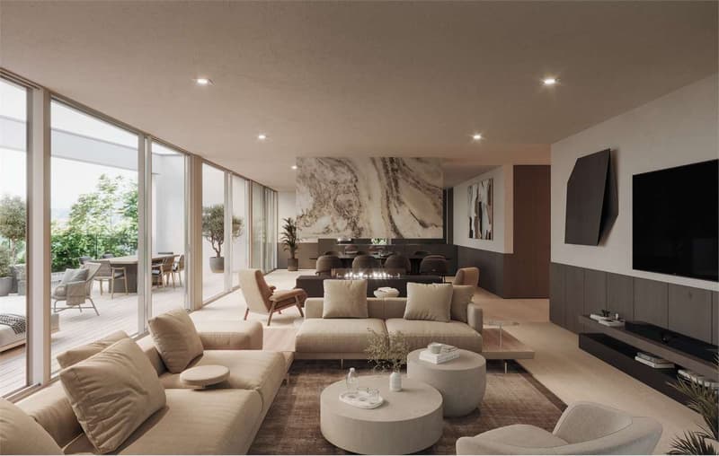 Penthouse exclusif 4,5 pièces avec toit-terrasse et confidentialité maximale à Savosa (3)