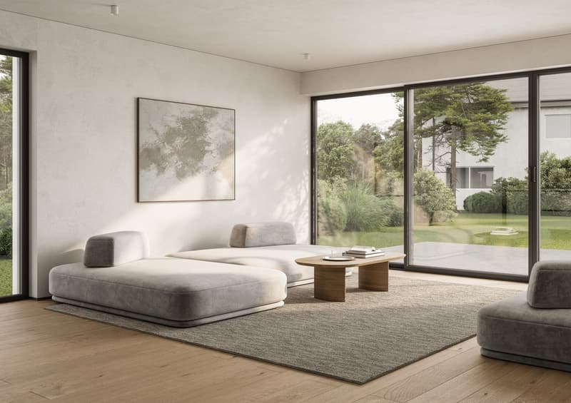Appartamento esclusivo di giardino 2.5 locali con 185 m² di spazio esterno nel progetto di costruzione nuova "Chōra" a Cham (2)
