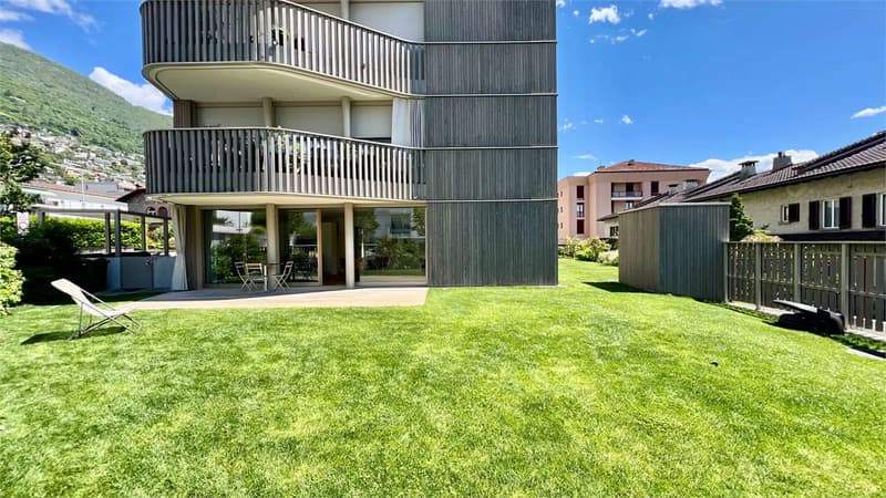 Minusio - Neues Apartment mit großem Garten und Seeblick (1)