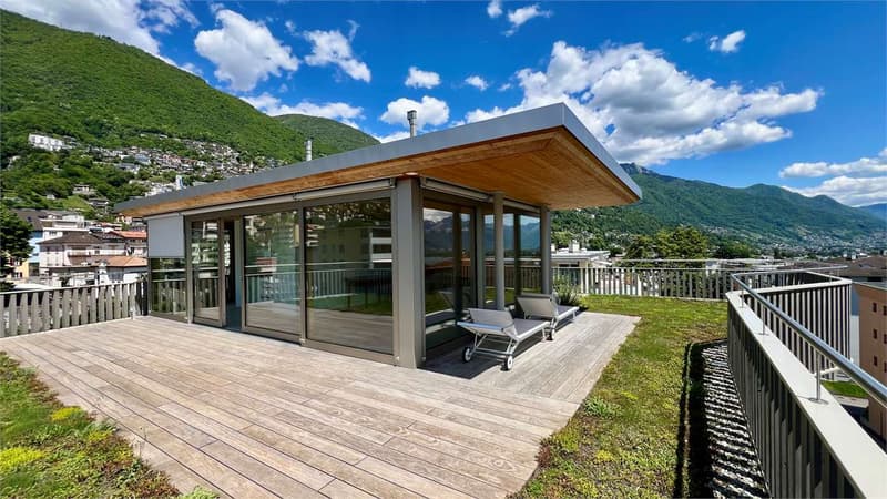 Minusio - Neues Apartment mit großem Garten und Seeblick (13)