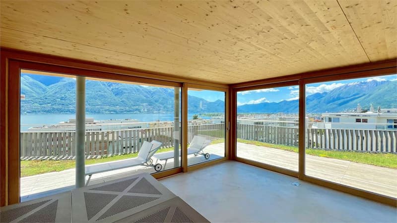 MINUSIO - Nuovo appartamento con grande giardino e vista lago (13)
