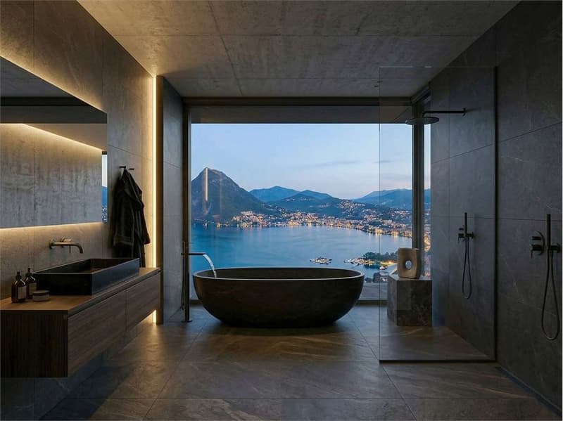 Massagno - Villa Unifamiliare con Piscina e vista lago (3)