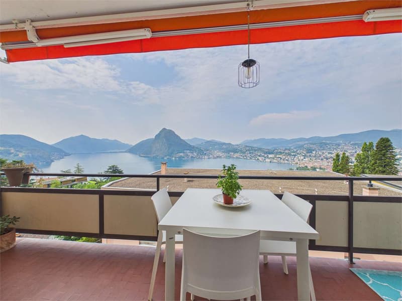 Ruvigliana- 2.5 locali con Piscina e Vista Lago (3)