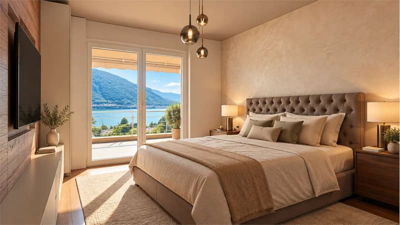 MELIDE - ELEGANTE 4.5 CON VISTA LAGO, TERRAZZA, PISCINA E WELLNESS (6)