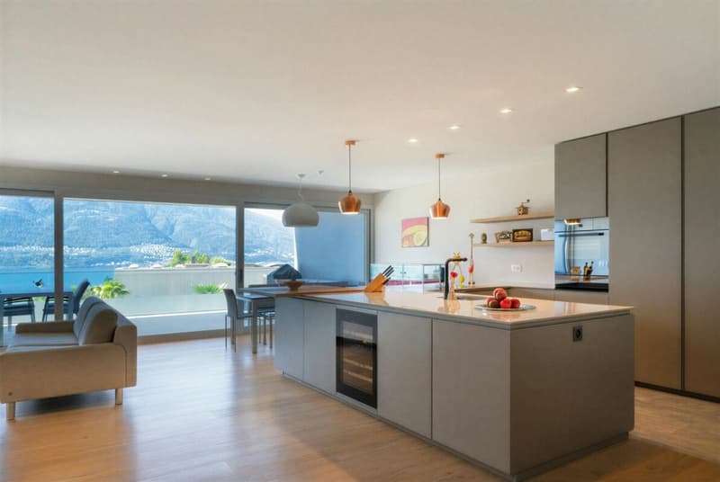 Generoso 3.5 locali con vista lago, 2 ampie terrazze e piscina esterna (1)