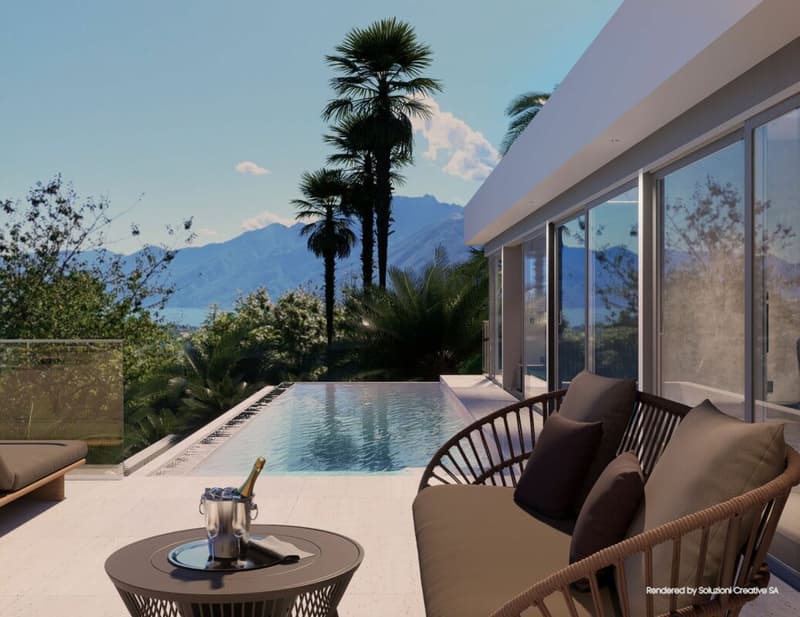 Zweitwohnsitz - Villa da sogno in posizione unica con imprendibile vista lago, wellness e piscina (1)