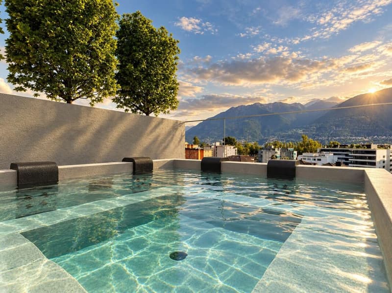 Vivi il lusso a Locarno - Prestigioso attico 4.5 locali in centro (auch Zweitwohnsitz) (1)