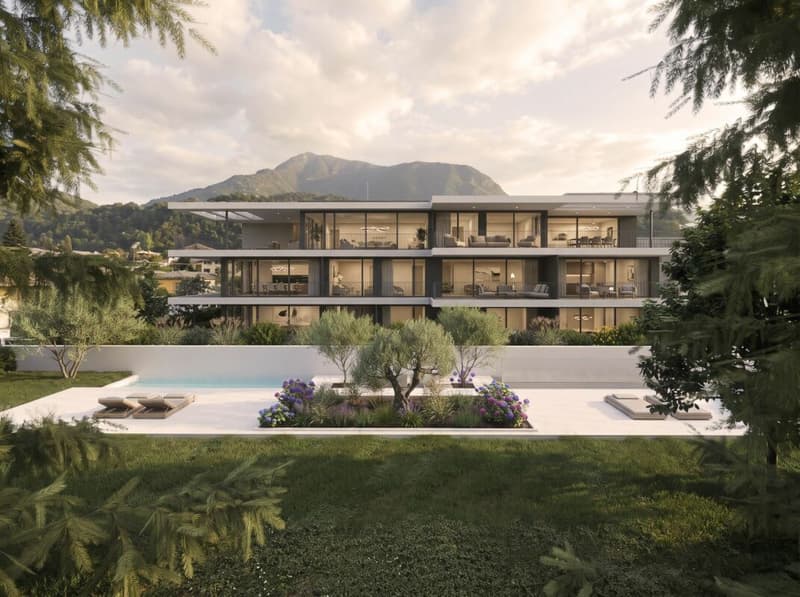 Prestigioso 5.5 Locali - Ampi spazi e benessere nel verde di Losone (auch Zweitwohnsitz) (1)