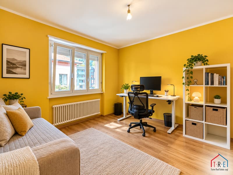 MENDRISIO – LUMINOSO APPARTAMENTO DI 3.5 LOCALI CON BALCONE, ASCENSORE E POSTO AUTO (6)