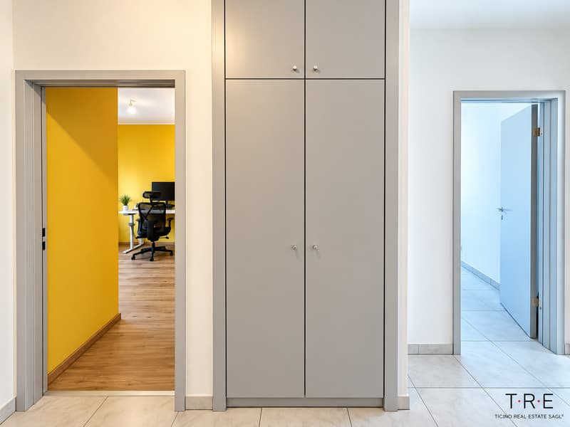 MENDRISIO – LUMINOSO APPARTAMENTO DI 3.5 LOCALI CON BALCONE, ASCENSORE E POSTO AUTO (5)