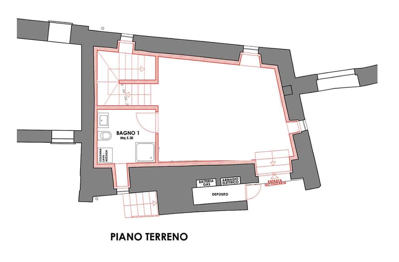 Maison de noyau rénovée à Bissone (10)