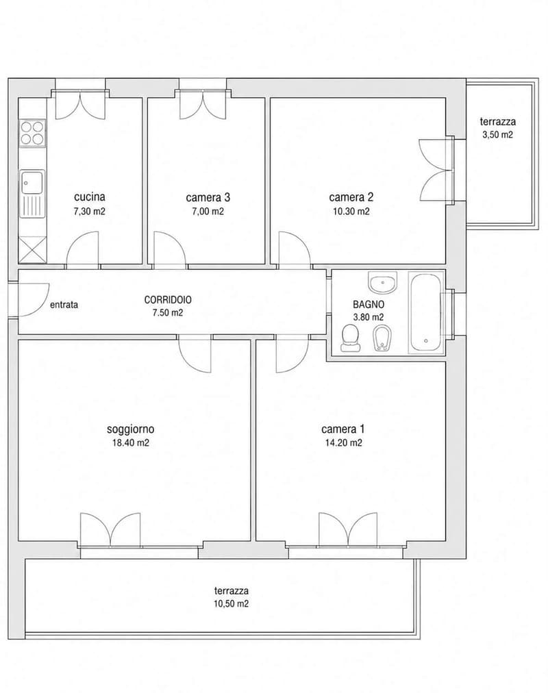 Wohnung mit 4 Zimmern in Viganello (12)