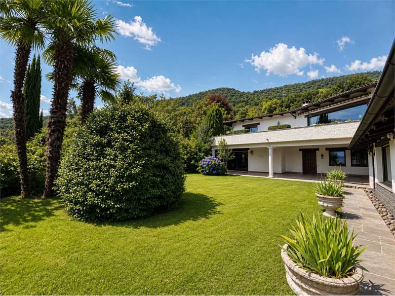 Villa mit Blick auf den Luganersee und großem Spa-Bereich - PURA (1)